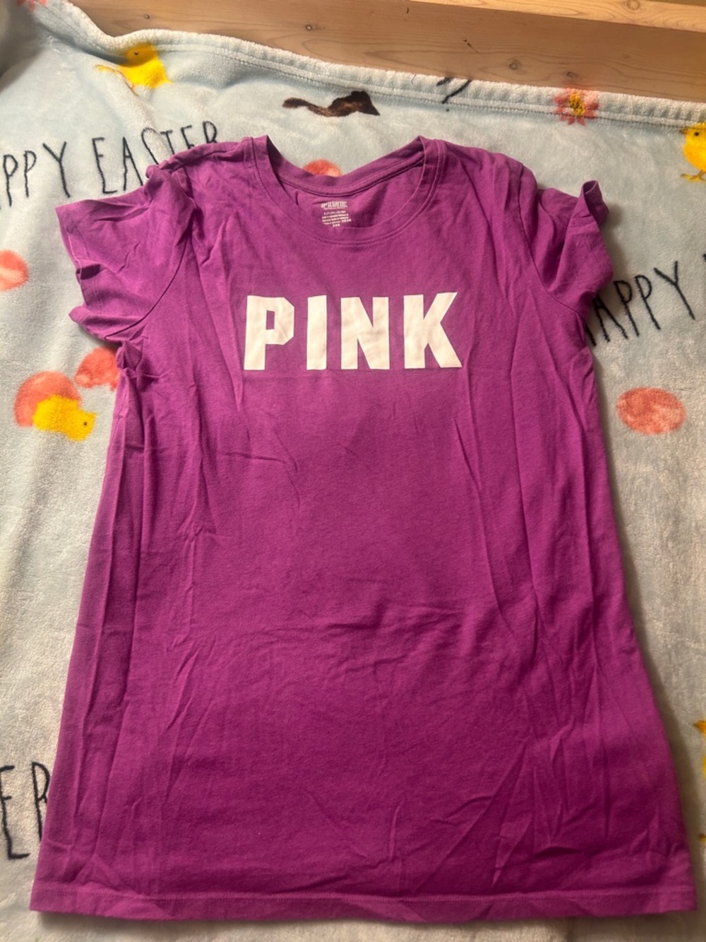 PINK Victoria's Secret Purple Logo Tee